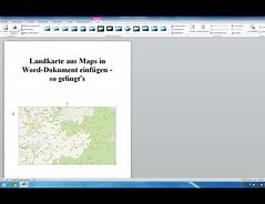 Landkarte aus Maps in Word-Dokument einfügen - so gelingt's