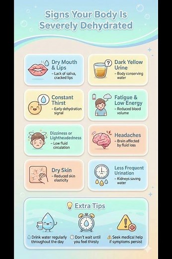 Signs Your Body Is Severely Dehydrated