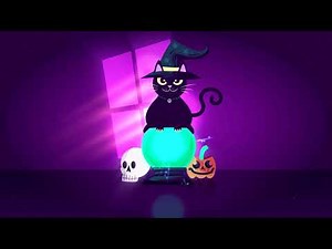 Magic Cat Halloween Animated Screensaver for Windows