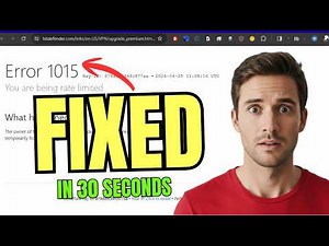 How to Fix Error 1015 “You Are Being Rate Limited”
