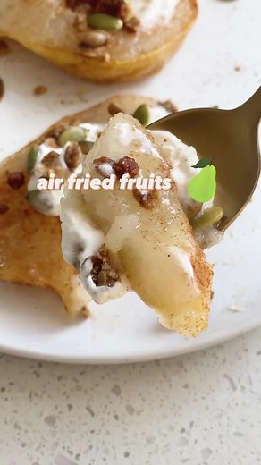 Delicious Air Fried Pear Recipe with Honey and Cinnamon