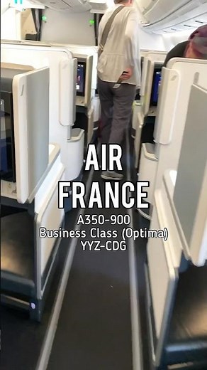 Air France Business Class Optima on A350-900