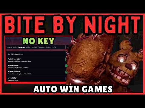 Bite By Night SCRIPT INSANE UPDATE (Survivor/Killer ESP + Auto Gen + KEYLESS!!)