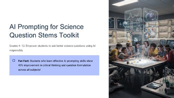 AI Prompting for Science Question Stems Toolkit Grades 412 Empower students
