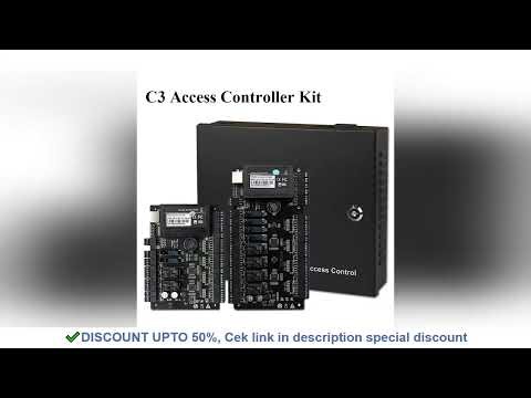 TCP/IP Access Control Panel Board ZK C3-400 4 Doors Access Control System With Power Supply Iron
