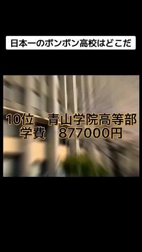 学費の高い高校ランキング #ランキング #就活 #年収 #学費 #奨学金 #高校 #大学受験 #青学