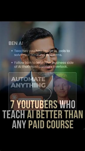 Learn AI for FREE From These YouTubers 🚀