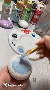 72K views · 1.2K reactions | Let’s paint a pretty ladybug using some colorshift paint #paintwithme #lorybugrocks #rockpainting #artreels #artistsoninstagram #reelsfacebook #reelitfeel #relaxing #crafting #painting #ladybug | Lorybugrocks | Facebook