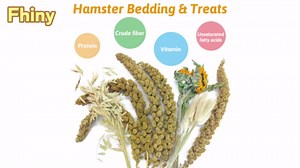 Fhiny Natural Hamster Bedding Mate, Edible Hamster Sprays Flowers & Herbs Gerbil Habitat Enclosure Decor Grain Treats Cage Accessories for Dwarf Syrian Hamster Lemming Degus Gerbil Mice