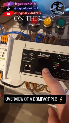 Logical Controls ⚡️ | Basic rundown of a compact programmable logic controller ⚡️ #automation #electricalengineering #controls #PLC #engineer | Instagram