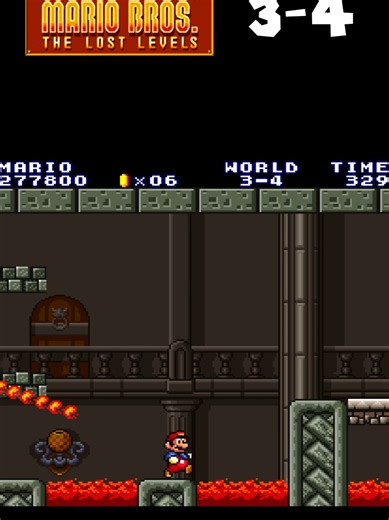 Super Mario All-Stars: Super Mario Bros.: The Lost Levels 3-4 The Super Mario Bros.: The Lost Levels version included in Super Mario All-Stars is a remake of the 1986 Japanese Famicom Disk System game originally released as Super Mario Bros. 2. The All-Stars edition preserved the original level design and difficulty while updating the presentation to match the graphical and audio capabilities of the Super Nintendo Entertainment System, making the game widely accessible outside Japan for the firs