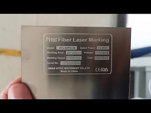 Metal steel aluminum nameplate fiber laser engraving machine