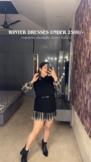 Heer_sadhwani | fashion | makeup | lifestyle on Instagram: "The most viral winter dresses from @sold_for_style , love the quality, quick shipping , comment down for direct links 🔗"