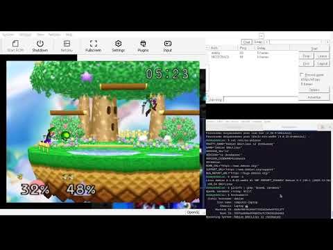 Testing RMG-K on Debian 12 + Wine 11.0 (Glide Graphics, Raphnet Adapter and Kaillera Netplay) TEST1