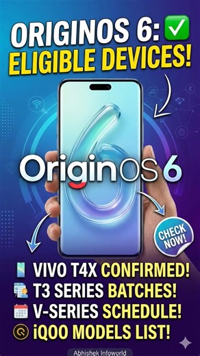 OriginOS 6 Official Supported Device List ✅ | Is Your Phone Getting the Update?