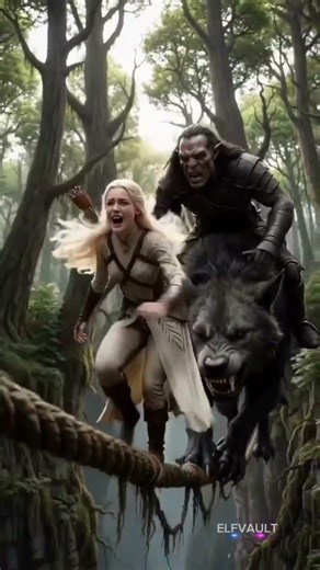 After Crossing the Rope Bridge, I Cut It to Escape the Wolf!