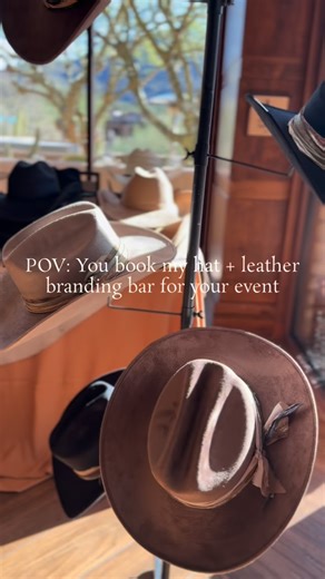 Harper & Honey | Custom Hat Bar| Event Activations on Instagram: "This is what corporate events can look like now. Interactive. Elevated. Unforgettable. Harper & Honey Custom Hat Bar ✨"
