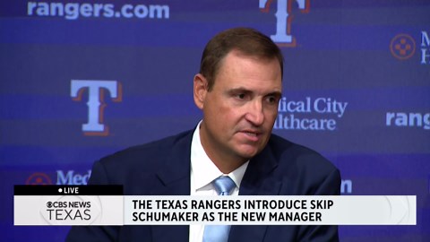 Texas Rangers officially introduce new manager Skip Schumaker | Full video