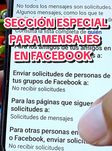 Cómo controlar quién te envía mensajes en Facebook