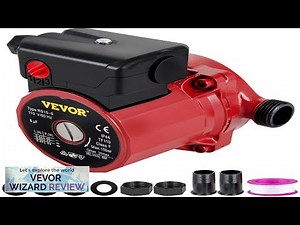 VEVOR Recirculating Pump 93W 110V Water Circulator Circulating Pump NPT 3/4" w/Brass Review