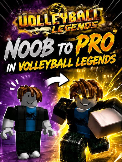Noob to pro en volleyball legends!!!Nueva serie en mi canal rojo #volleyballlegends #roblox #vbl #noob #pro