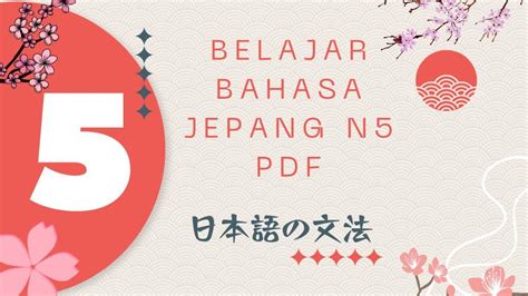 belajar bahasa jepang n5 pdf