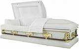 Photos of White And Gold Casket