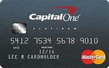 Images of Capital One Credit Card Platinum Mastercard Review