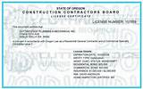 Construction Contractor License Pictures