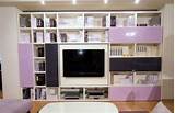 Photos of Decorating Shelves Around Tv