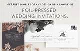 Foil Pressed Wedding Invitations Images