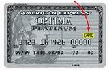 American Express Credit Card Verification Photos