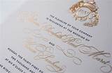 Images of Gold Foil Printing Invitations