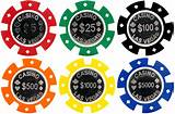 Casino Chips Color Value Images