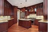 Clean Cherry Wood Cabinets Images