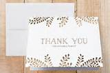 Images of Foil Pressed Thank You Cards