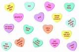 Candy Heart Stickers Photos