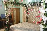 Flower Bed Decoration For Wedding Night Images