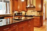 Granite Countertops With Cherry Wood Cabinets Pictures