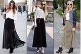 How To Wear A Long Skirt With Boots Pictures