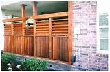 Louvered Wood Fence Panels
