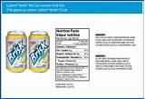 Ice Tea Nutrition Facts Pictures