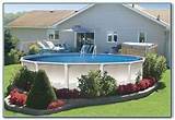 Images of Pictures Of Above Ground Pool Landscaping