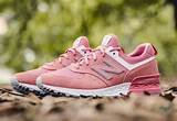 Pink And White New Balance 574 Photos