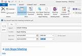 How To Schedule A Meeting In Skype For Business Pictures