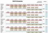 24 Hour Shift Schedule Template Images