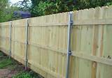 Install Wood Fence With Metal Posts Images