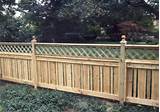 Images of Wood Fence With Lattice