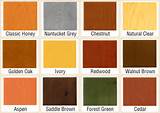Images of Exterior Wood Stain Colors