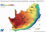 Map Of Distribution Of Solar Energy In South Africa Images